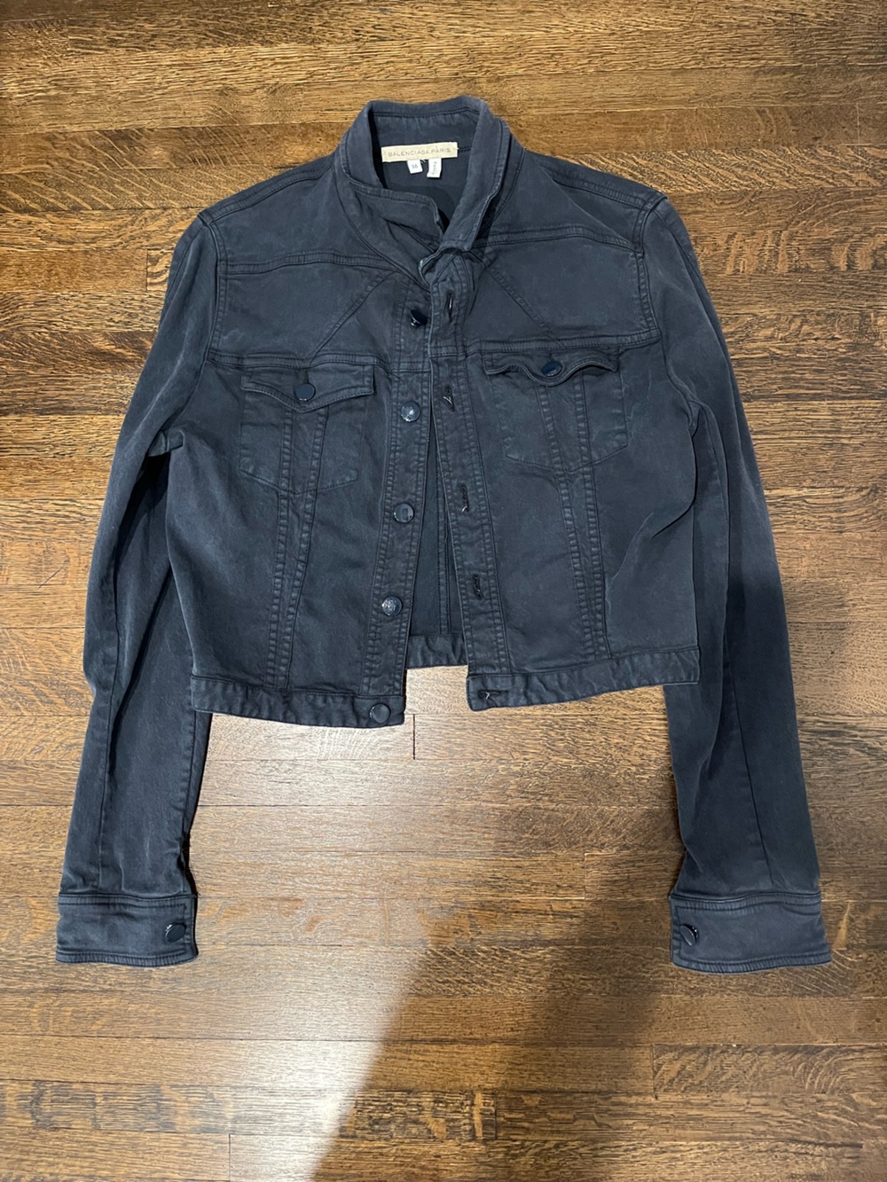 Balenciaga Dark Blue Denim Jacket Size 38. Made in Italy. Unsex